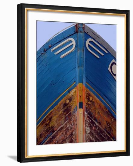 Fishing Boat at St. Vaast La Hogue, Cotentin Peninsula, Manche, Normandy, France-David Hughes-Framed Photographic Print