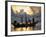 Fishing Boat at Sunrise at Haad Rin Beach, Koh Pha Ngan, Thailand-Robert Francis-Framed Photographic Print