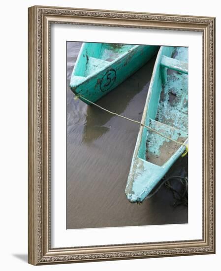 Fishing Boat, Barra De Potosi, Guerrero, Mexico-Walter Bibikow-Framed Photographic Print