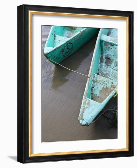 Fishing Boat, Barra De Potosi, Guerrero, Mexico-Walter Bibikow-Framed Photographic Print