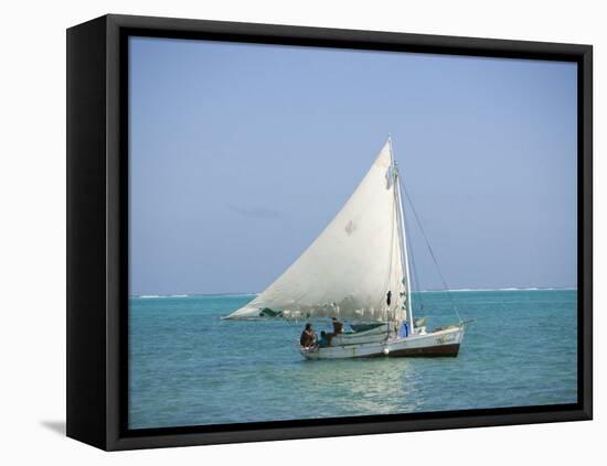 Fishing Boat, Caye Caulker, Belize-Russell Young-Framed Premier Image Canvas