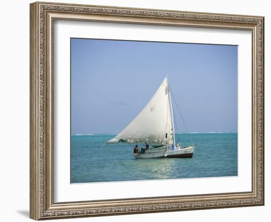 Fishing Boat, Caye Caulker, Belize-Russell Young-Framed Photographic Print