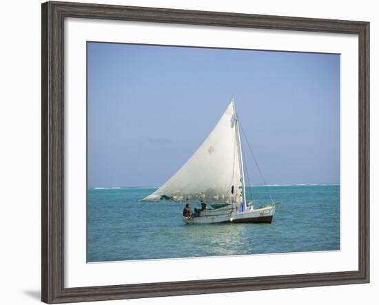 Fishing Boat, Caye Caulker, Belize-Russell Young-Framed Photographic Print