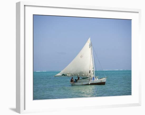 Fishing Boat, Caye Caulker, Belize-Russell Young-Framed Photographic Print