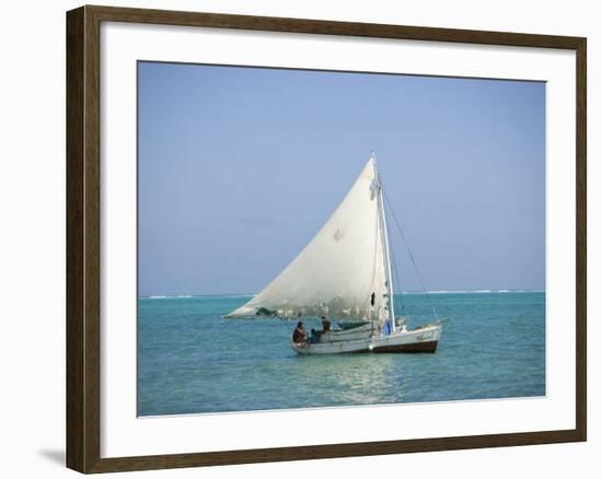 Fishing Boat, Caye Caulker, Belize-Russell Young-Framed Photographic Print