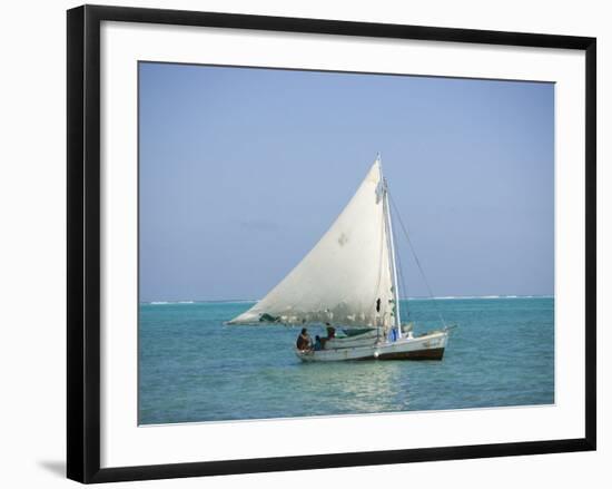 Fishing Boat, Caye Caulker, Belize-Russell Young-Framed Photographic Print