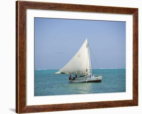 Fishing Boat, Caye Caulker, Belize-Russell Young-Framed Photographic Print