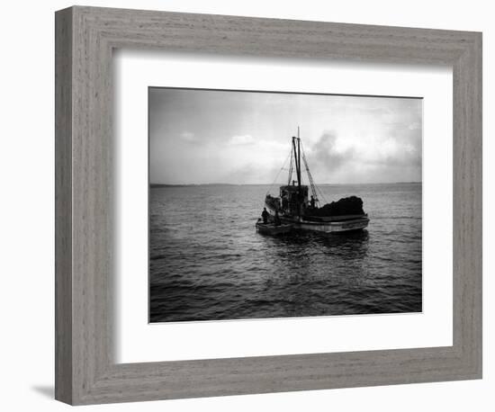 Fishing Boat, Circa 1913-Asahel Curtis-Framed Giclee Print