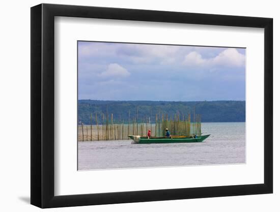 Fishing Boat, City of Iloilo, Philippines-Keren Su-Framed Photographic Print