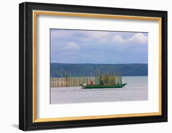 Fishing Boat, City of Iloilo, Philippines-Keren Su-Framed Photographic Print