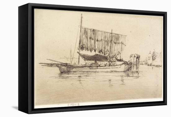 Fishing-Boat from The Second Venice Set, 1879-1880-James Abbott McNeill Whistler-Framed Premier Image Canvas