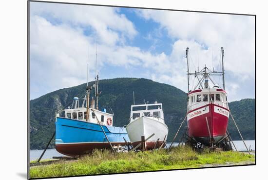Fishing Boat in Corner Brook, Newfoundland, Canada, North America-Michael Runkel-Mounted Photographic Print