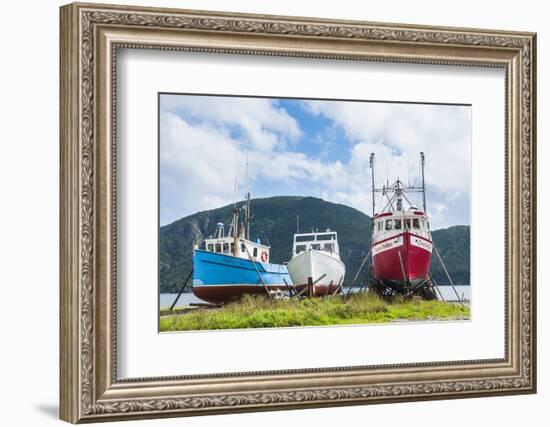 Fishing Boat in Corner Brook, Newfoundland, Canada, North America-Michael Runkel-Framed Photographic Print