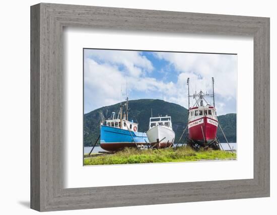 Fishing Boat in Corner Brook, Newfoundland, Canada, North America-Michael Runkel-Framed Photographic Print