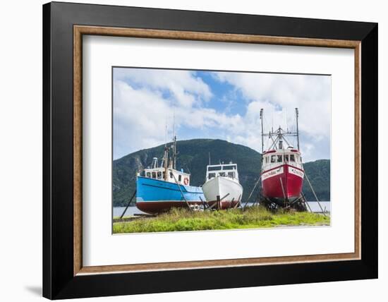 Fishing Boat in Corner Brook, Newfoundland, Canada, North America-Michael Runkel-Framed Photographic Print