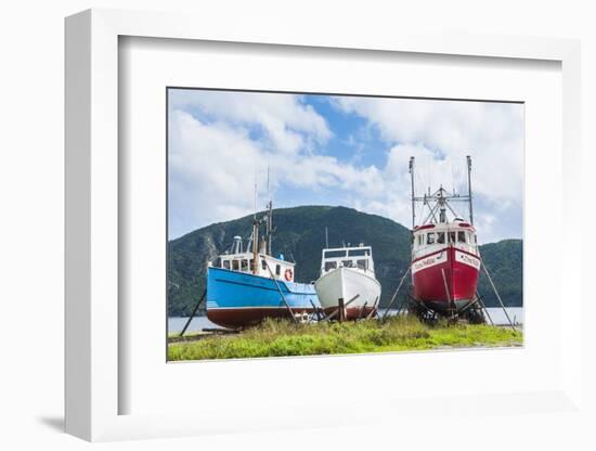 Fishing Boat in Corner Brook, Newfoundland, Canada, North America-Michael Runkel-Framed Photographic Print