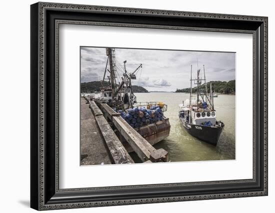 Fishing Boat in Mangonui Harbour, Northland Region, North Island, New Zealand, Pacific-Matthew Williams-Ellis-Framed Photographic Print