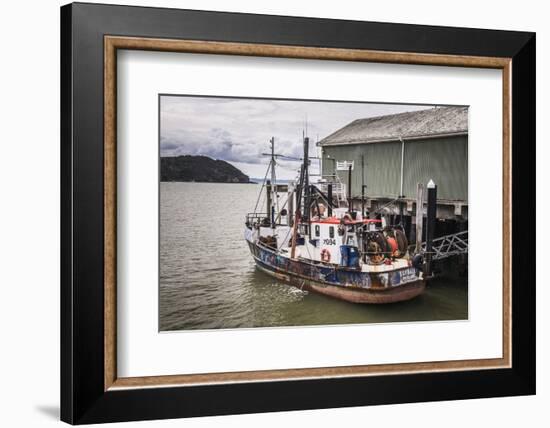 Fishing Boat in Mangonui Harbour, Northland Region, North Island, New Zealand, Pacific-Matthew Williams-Ellis-Framed Photographic Print