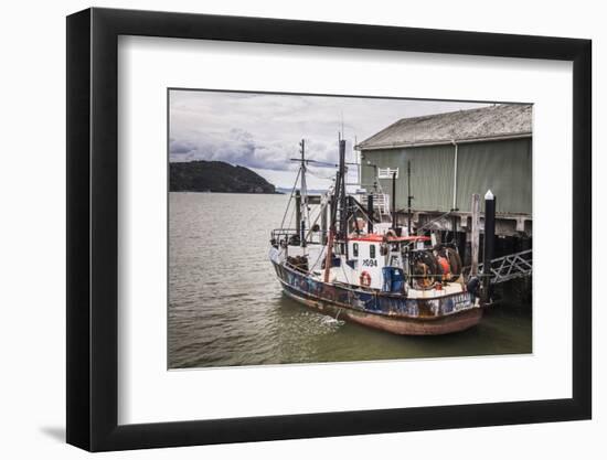 Fishing Boat in Mangonui Harbour, Northland Region, North Island, New Zealand, Pacific-Matthew Williams-Ellis-Framed Photographic Print