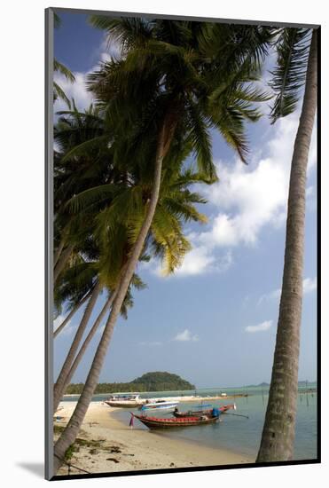 Fishing Boat in the Gulf of Thailand on the Island of Ko Samui, Thailand-David R. Frazier-Mounted Photographic Print