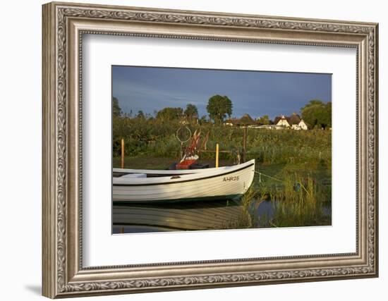 Fishing Boat in the Reed of the Saaler Bodden Close Ahrenshoop-Althagen-Uwe Steffens-Framed Photographic Print