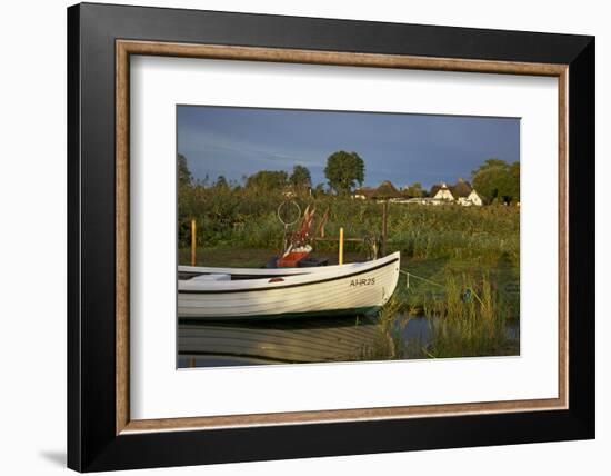 Fishing Boat in the Reed of the Saaler Bodden Close Ahrenshoop-Althagen-Uwe Steffens-Framed Photographic Print