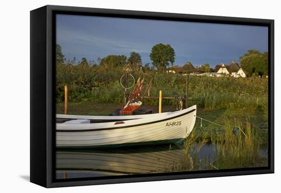 Fishing Boat in the Reed of the Saaler Bodden Close Ahrenshoop-Althagen-Uwe Steffens-Framed Premier Image Canvas