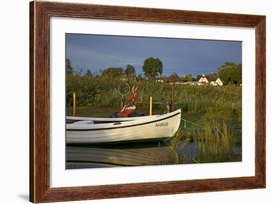 Fishing Boat in the Reed of the Saaler Bodden Close Ahrenshoop-Althagen-Uwe Steffens-Framed Photographic Print