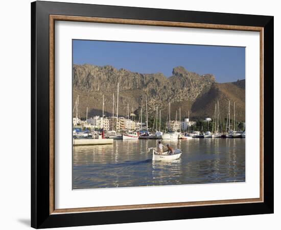 Fishing Boat Leaving Harbour, Puerto Pollensa, Mallorca (Majorca), Spain, Mediterranean-Ruth Tomlinson-Framed Photographic Print