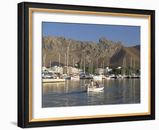 Fishing Boat Leaving Harbour, Puerto Pollensa, Mallorca (Majorca), Spain, Mediterranean-Ruth Tomlinson-Framed Photographic Print