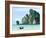 Fishing Boat on Ko Phi Phi Island, Andaman Sea, Thailand, Southeast Asia, Asia-Nico Tondini-Framed Photographic Print