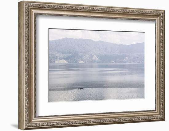 Fishing Boat on Lake Toba (Danau Toba), North Sumatra, Indonesia-Matthew Williams-Ellis-Framed Photographic Print