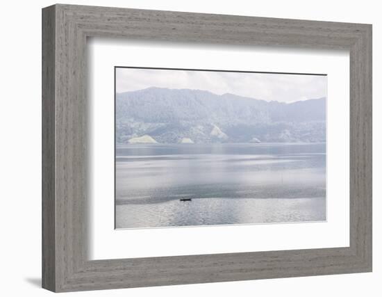 Fishing Boat on Lake Toba (Danau Toba), North Sumatra, Indonesia-Matthew Williams-Ellis-Framed Photographic Print