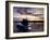 Fishing Boat on the Aln Estuary at Sunset, Alnmouth, Near Alnwick, Northumberland, England, United -Lee Frost-Framed Photographic Print