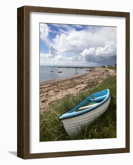 Fishing Boat on the Beach at Carnoustie, Angus, Scotland, United Kingdom, Europe-Mark Sunderland-Framed Photographic Print