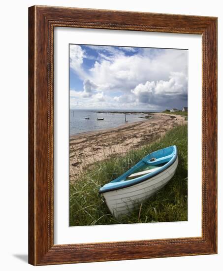 Fishing Boat on the Beach at Carnoustie, Angus, Scotland, United Kingdom, Europe-Mark Sunderland-Framed Photographic Print