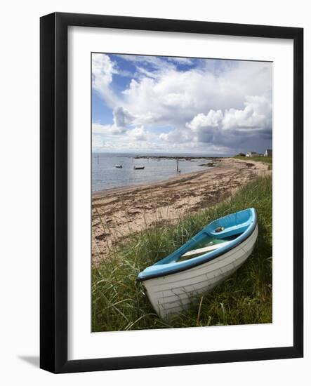 Fishing Boat on the Beach at Carnoustie, Angus, Scotland, United Kingdom, Europe-Mark Sunderland-Framed Photographic Print