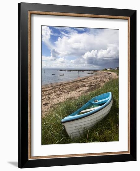 Fishing Boat on the Beach at Carnoustie, Angus, Scotland, United Kingdom, Europe-Mark Sunderland-Framed Photographic Print