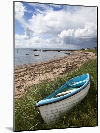 Fishing Boat on the Beach at Carnoustie, Angus, Scotland, United Kingdom, Europe-Mark Sunderland-Mounted Photographic Print