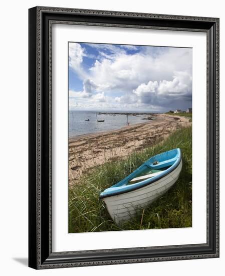 Fishing Boat on the Beach at Carnoustie, Angus, Scotland, United Kingdom, Europe-Mark Sunderland-Framed Photographic Print