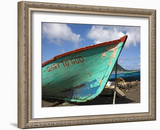 Fishing Boat, Prince Rupert Bay, Portsmouth, Dominica, Windward Islands, West Indies-Richard Cummins-Framed Photographic Print