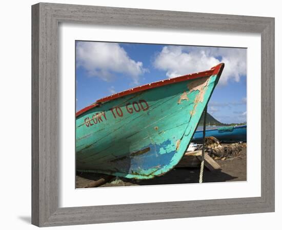 Fishing Boat, Prince Rupert Bay, Portsmouth, Dominica, Windward Islands, West Indies-Richard Cummins-Framed Photographic Print