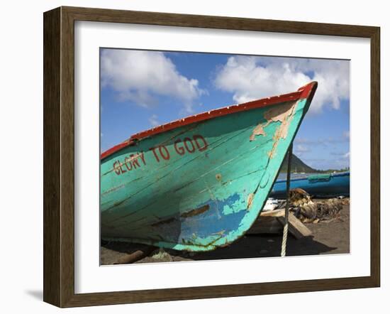 Fishing Boat, Prince Rupert Bay, Portsmouth, Dominica, Windward Islands, West Indies-Richard Cummins-Framed Photographic Print