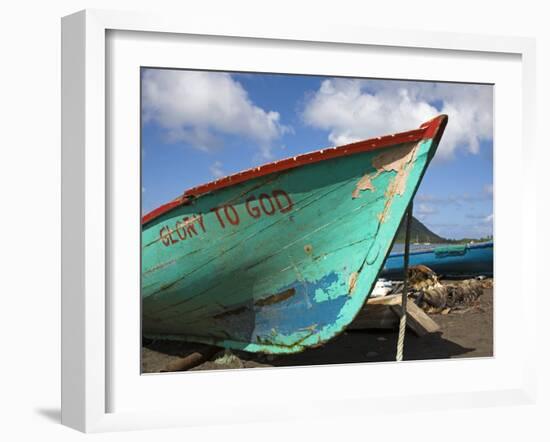 Fishing Boat, Prince Rupert Bay, Portsmouth, Dominica, Windward Islands, West Indies-Richard Cummins-Framed Photographic Print