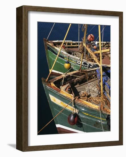 Fishing Boat Prows-Bo Zaunders-Framed Photographic Print