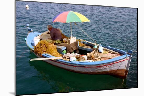 Fishing Boat, Sami, Kefalonia, Greece-Peter Thompson-Mounted Photographic Print