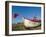 Fishing Boat with Red Flag on the Beach, Aldeburgh, Suffolk, England, UK, Europe-Lee Frost-Framed Photographic Print