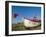 Fishing Boat with Red Flag on the Beach, Aldeburgh, Suffolk, England, UK, Europe-Lee Frost-Framed Photographic Print