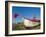 Fishing Boat with Red Flag on the Beach, Aldeburgh, Suffolk, England, UK, Europe-Lee Frost-Framed Photographic Print