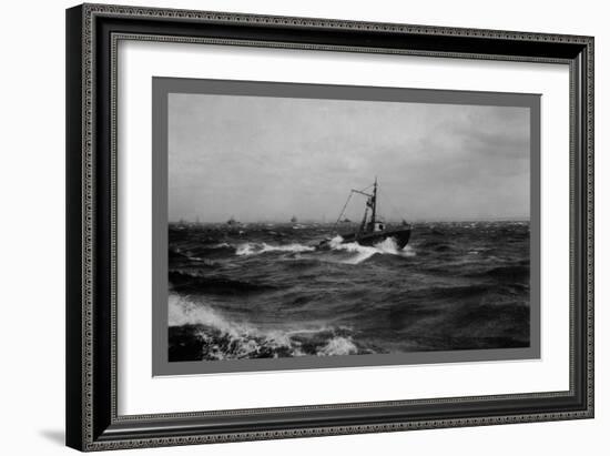 Fishing Boat-Edwin Levick-Framed Art Print